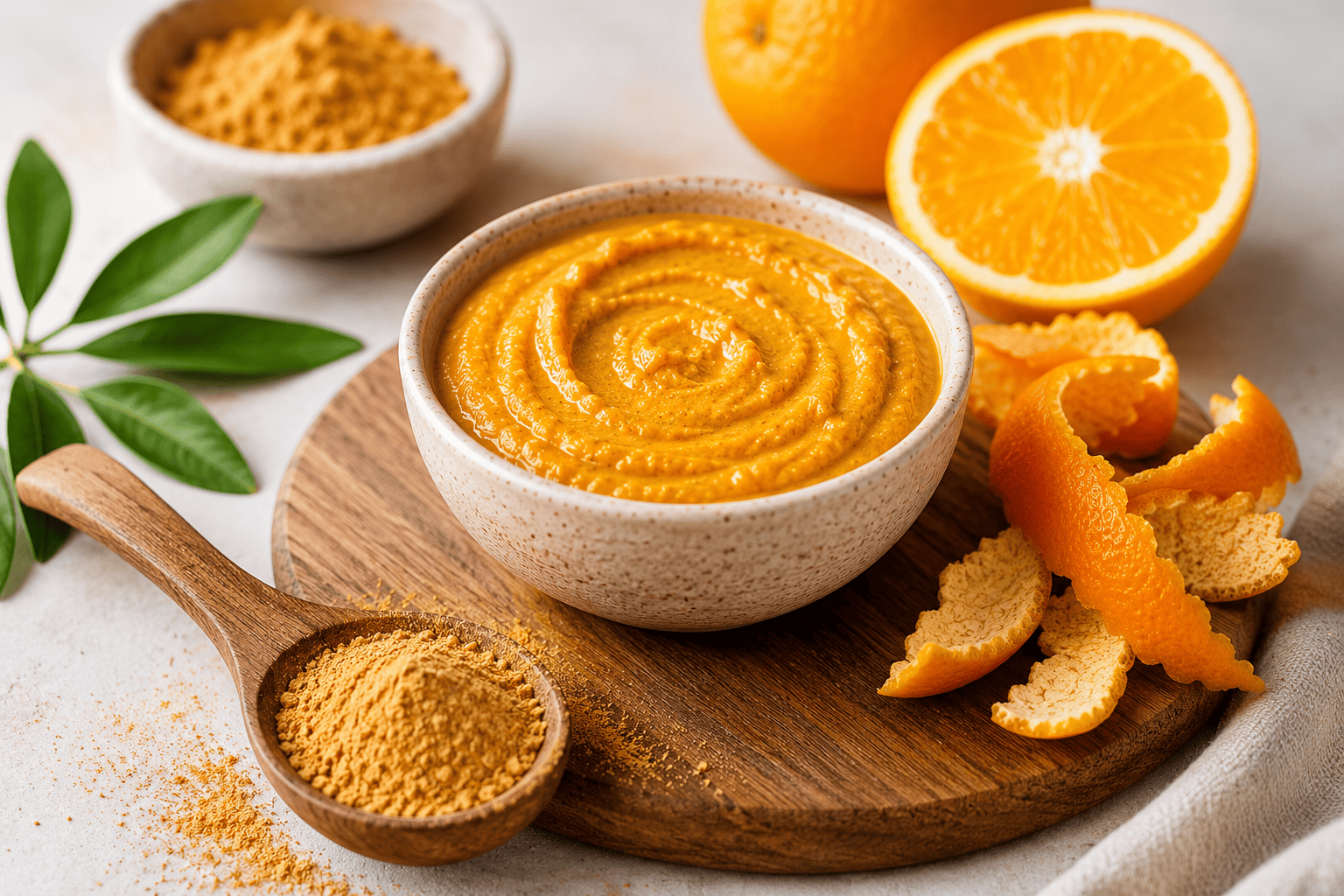 ORANGE PEEL FACE MASK Brighten • Exfoliate • Glow Naturally