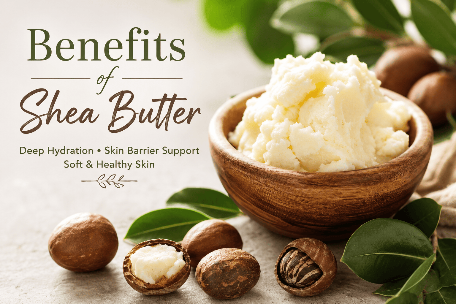 Benefits of Shea Butter for healthy, moisturized, and glowing skin